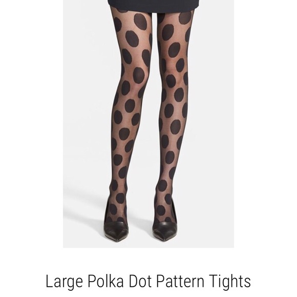 large polka dot tights
